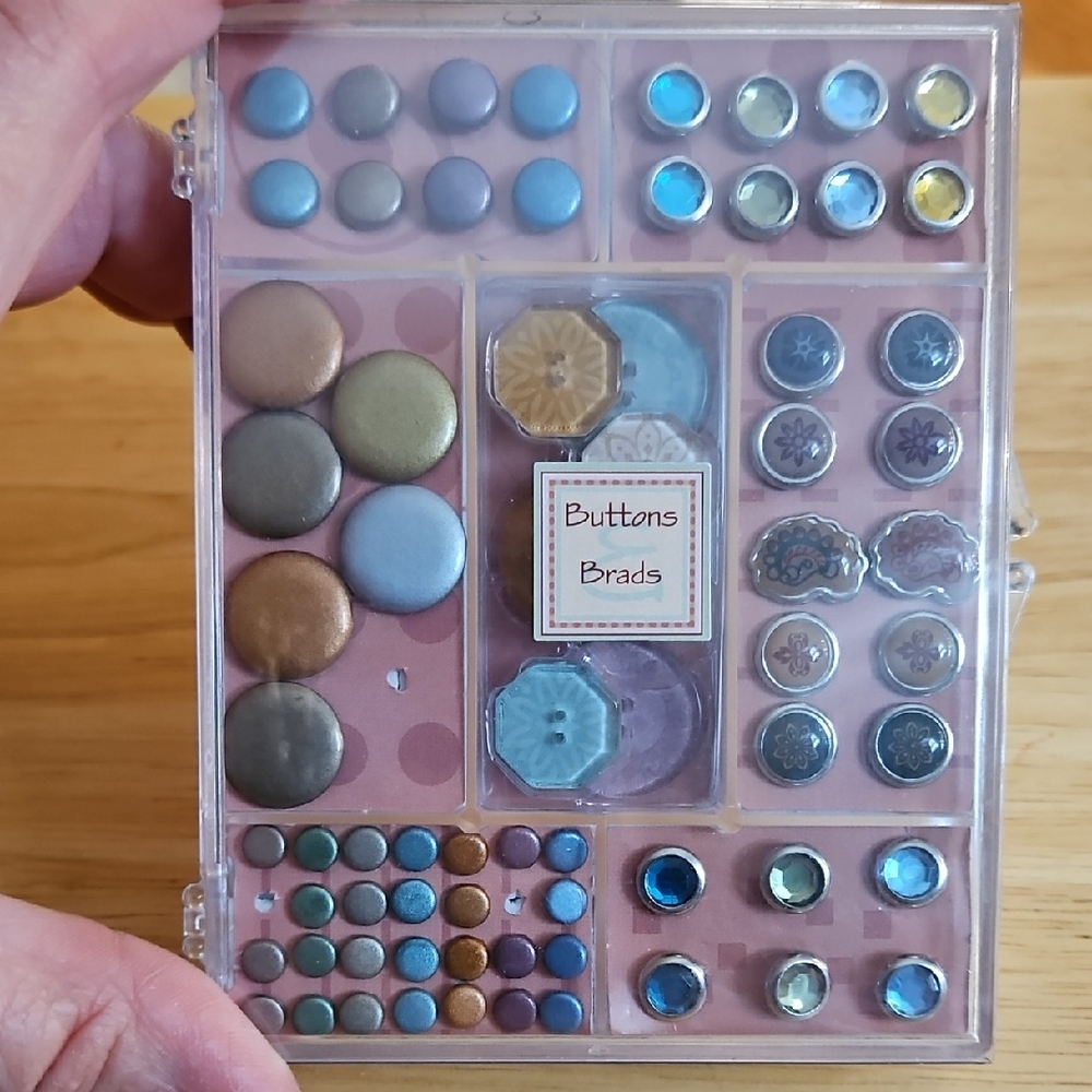 PORTAFOLIA Decorative Button and Brad KIT